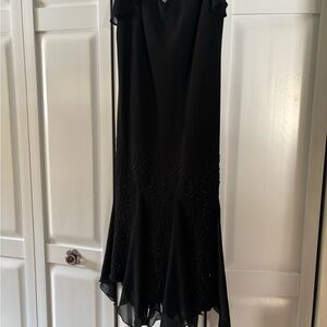 dressbarn Black High Low Women's Skirt